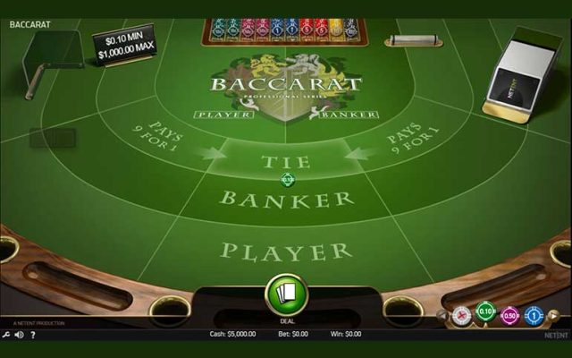 Baccarat Pro ao Vivo — Mesa Profissional Evolution