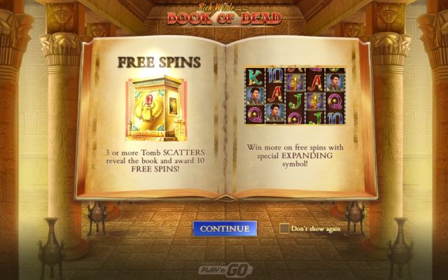 Book of Dead Slot — Aventura Egipcia Play n GO