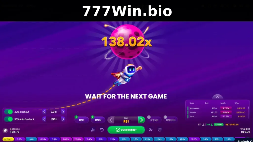 Comparativo de crash games Aviator Spaceman e JetX no 777Win