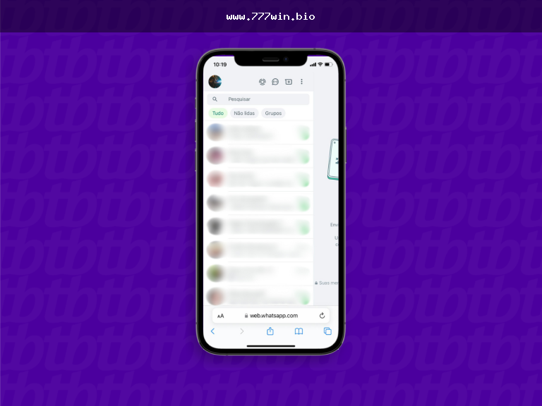 Acesso mobile à 777win Brasil pelo navegador do celular
