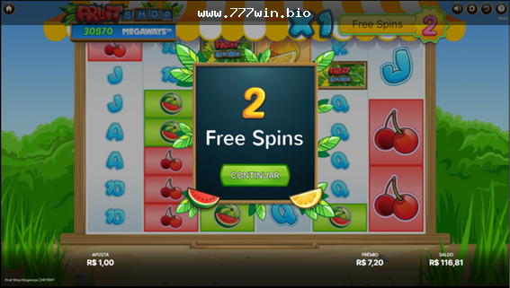 Slot com tema de frutas e rolos no estilo Megaways
