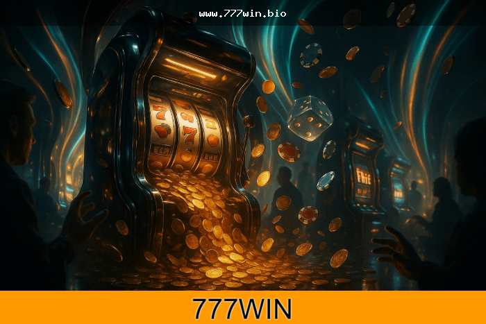 Tela conceitual com cassino online e sportsbook da 777win Brasil